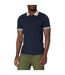 Mens Regular Short-sleeved Polo Shirt True Navy Farah-4