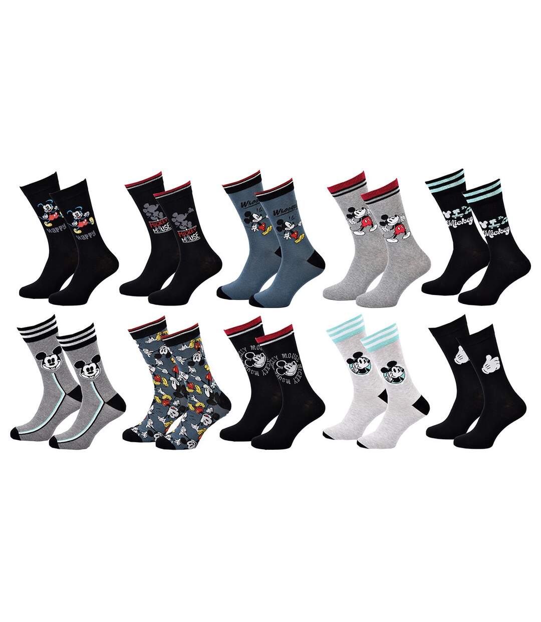 Chaussettes Pack HOMME MICKEY Pack de 10 Paires 8340