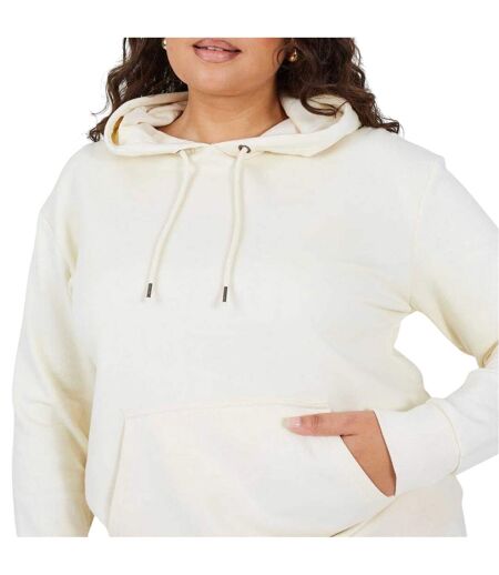 Sweat À Capuche Manches Longues Motif/style Uni Femme Crème Brave Soul