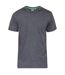 Duke Mens Flyers-2 Crew Neck T-Shirt (Charcoal Melange) - UTDC165-1