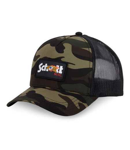 Casquette baseball avec filet camouflage avec badge Army Vondutch