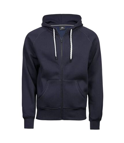 Tee Jays Mens Fashion Zip Hooded Sweatshirt (Navy)
