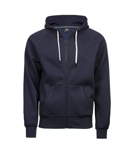 Tee Jays Mens Fashion Zip Hooded Sweatshirt (Navy)