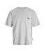 Mens Cotton Regular T-shirt Light Grey Melange Jack And Jones-2