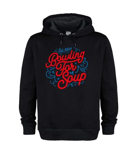 Sweat À Capuche Swirly Adulte Noir Amplified