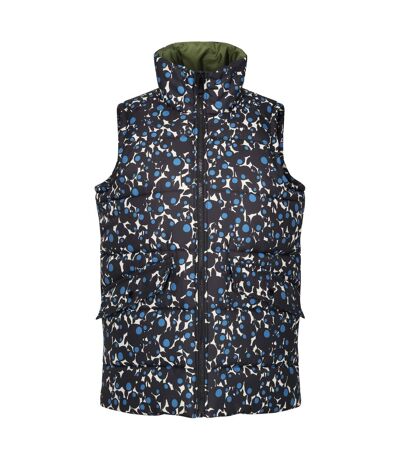 Womens/ladies orla kiely printed body warmer berry bubble blue Regatta