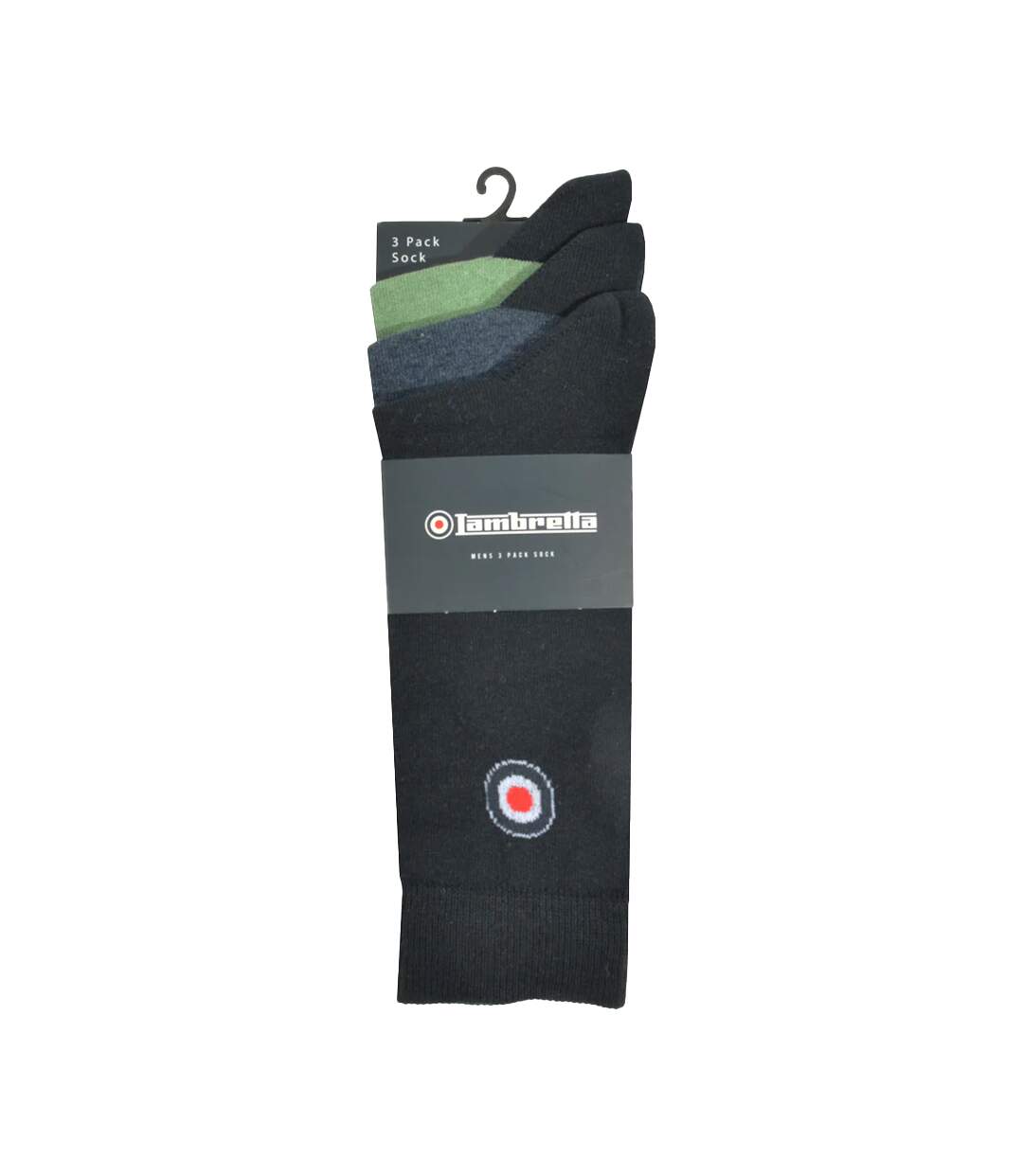 Chaussettes Motif/style Classique Homme Bleu Marine Bleu Vert Lambretta-3