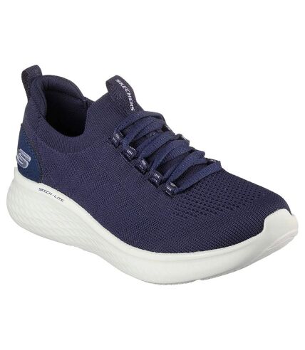 Womens/ladies ultra flex 3.0 easy step slip-on trainers navy/lavender Skechers