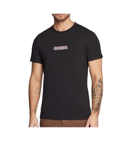 T-shirt Noir Homme Guess Maksim - S