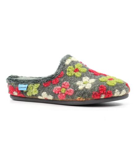 Chaussons Mules Dolly Femme Gris Lunar