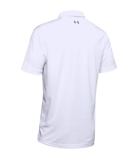 Polo tech homme blanc / graphite Under Armour