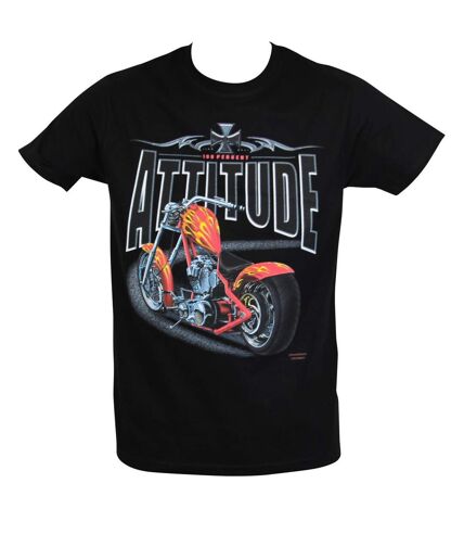 T-shirt homme manches courtes - Biker Attitude 22649 - noir