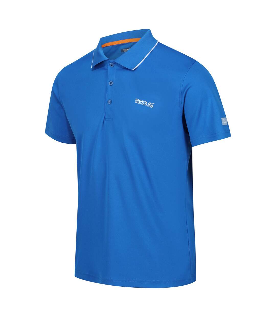 Mens Maverick V Active Polo Shirt Oxford Blue Regatta-3
