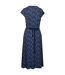 Trespass Womens/Ladies Portia Flower Casual Dress (Navy)