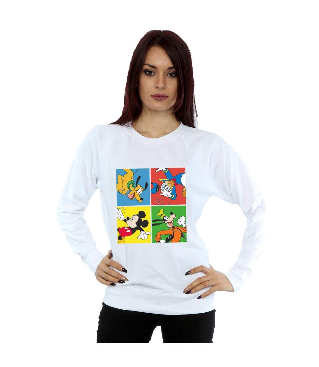 Disney Sweatshirt Femme/Femme Mickey Mouse Friends (Blanc) - UTBI27161-2