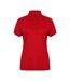 Henbury Womens/Ladies Stretch Microfine Pique Polo Shirt (Red) - UTPC2952