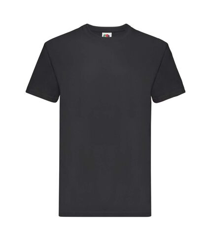 Unisex adult super premium plain t-shirt black Fruit of the Loom