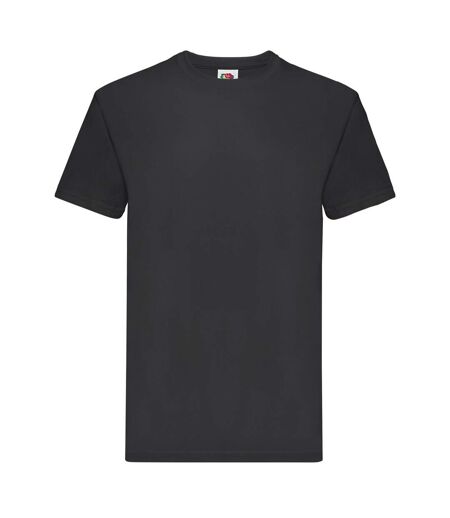 Unisex adult super premium plain t-shirt black Fruit of the Loom