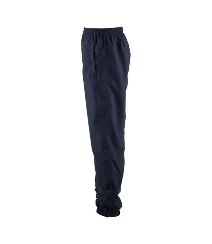 Unisex adult cuffed tracksuit bottoms navy Tombo