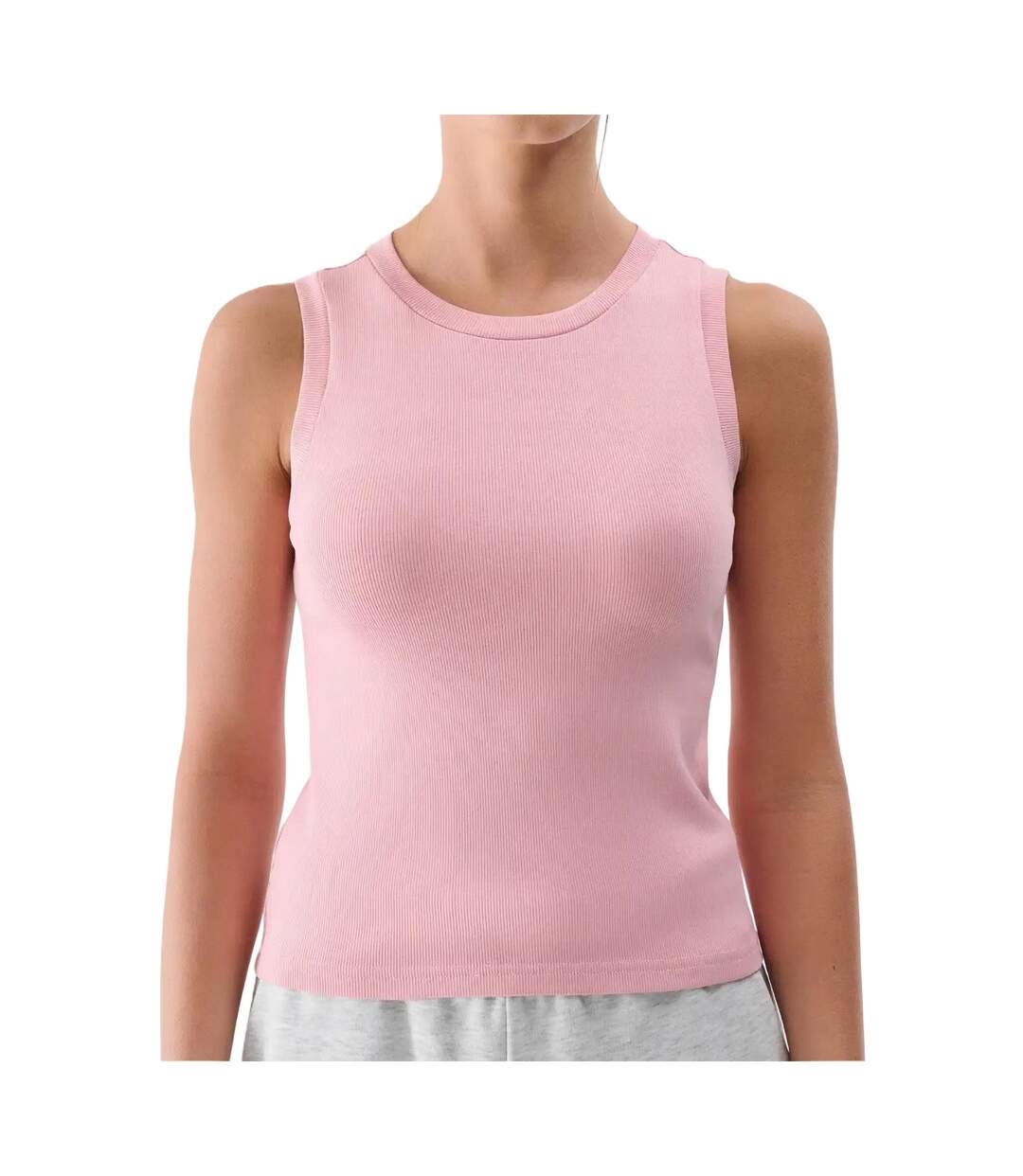 Débardeur Sans Manches F132 Femme Rose 4F-1