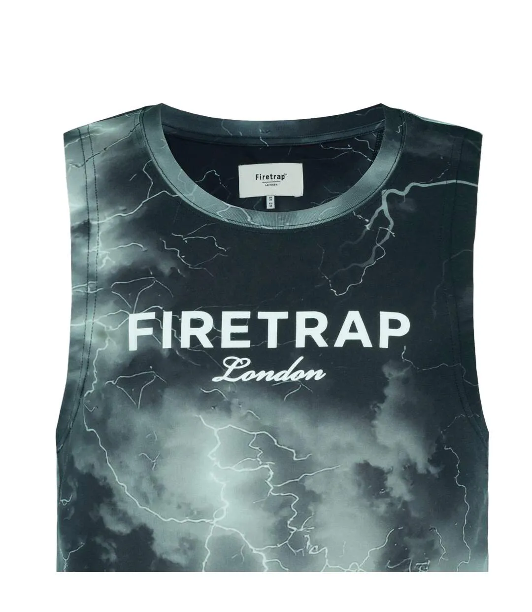 Débardeur Motif/style Éclair Sub Homme Foncé Firetrap-4