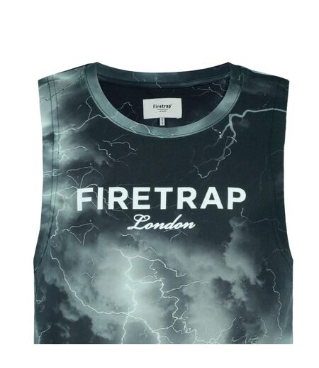 Débardeur Motif/style Éclair Sub Homme Foncé Firetrap