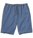 Men's Stretch Blue Denim Shorts