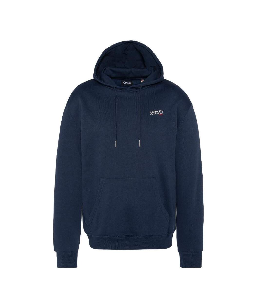 Sweat à capuche marine homme schott cap petit-1