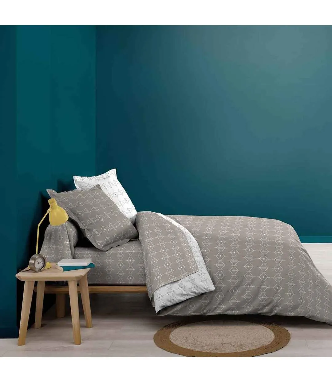 Drap Housse en Coton Aristide 160x200cm Naturel-3