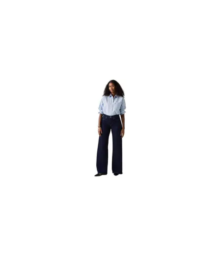 Womens/ladies Wide Leg Shaping Jeans Darkest Sky Levis