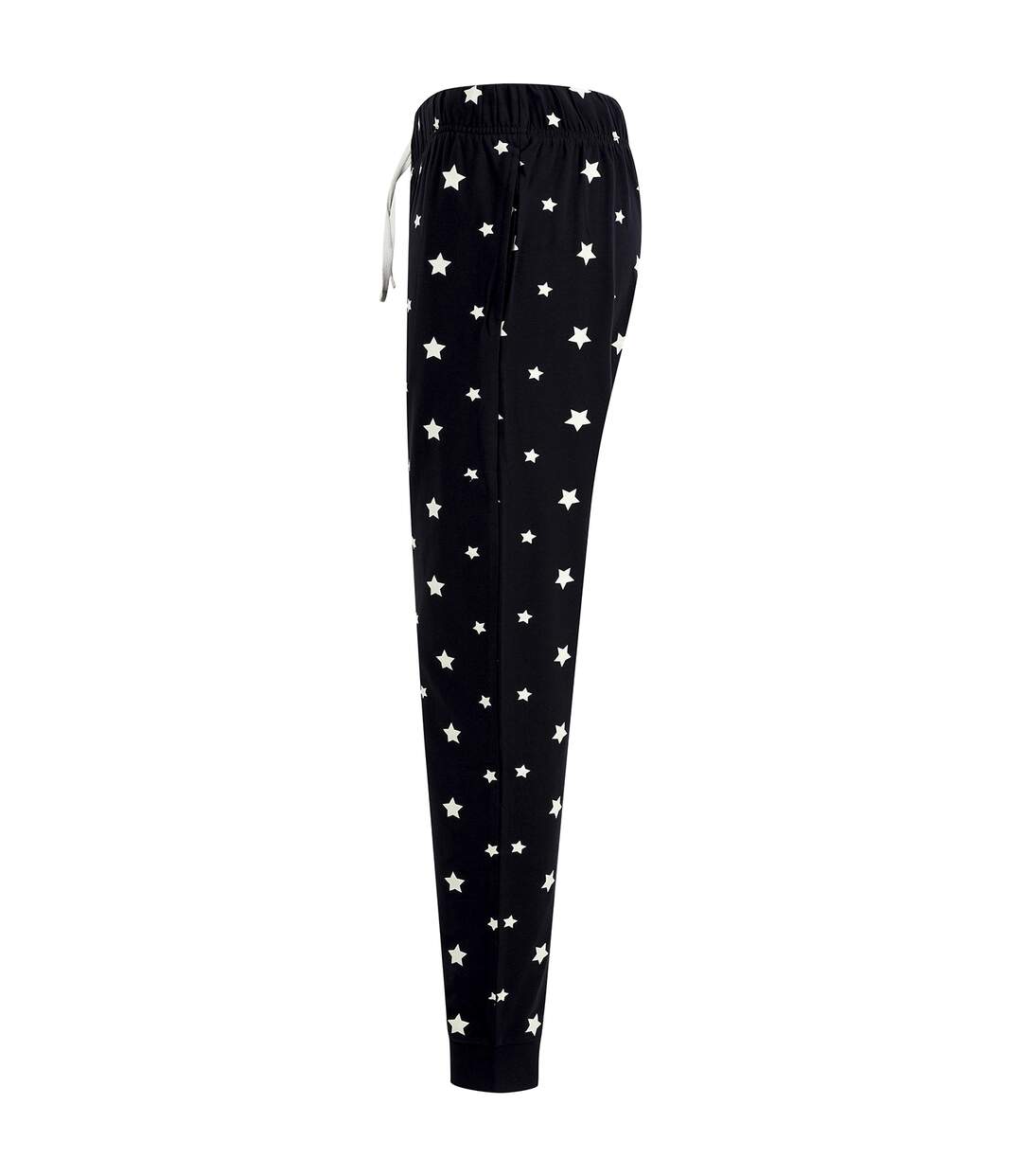 Womens/ladies cuffed lounge pants navy/white Skinni Fit