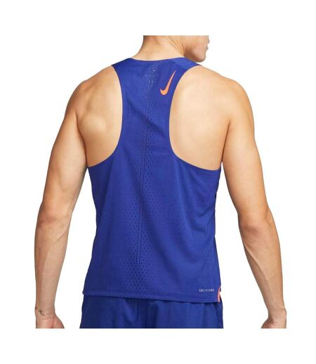 Débardeur de Sport Bleu Homme Nike Aroswft Singlet - L