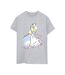 Disney - T-shirt ALICE IN WONDERLAND SKETCH FLOWERS - Femme (Gris sportif) - UTBI8948-1