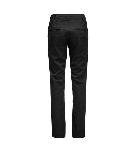 Womens/ladies Freehold Regular Chinos Black James Harvest
