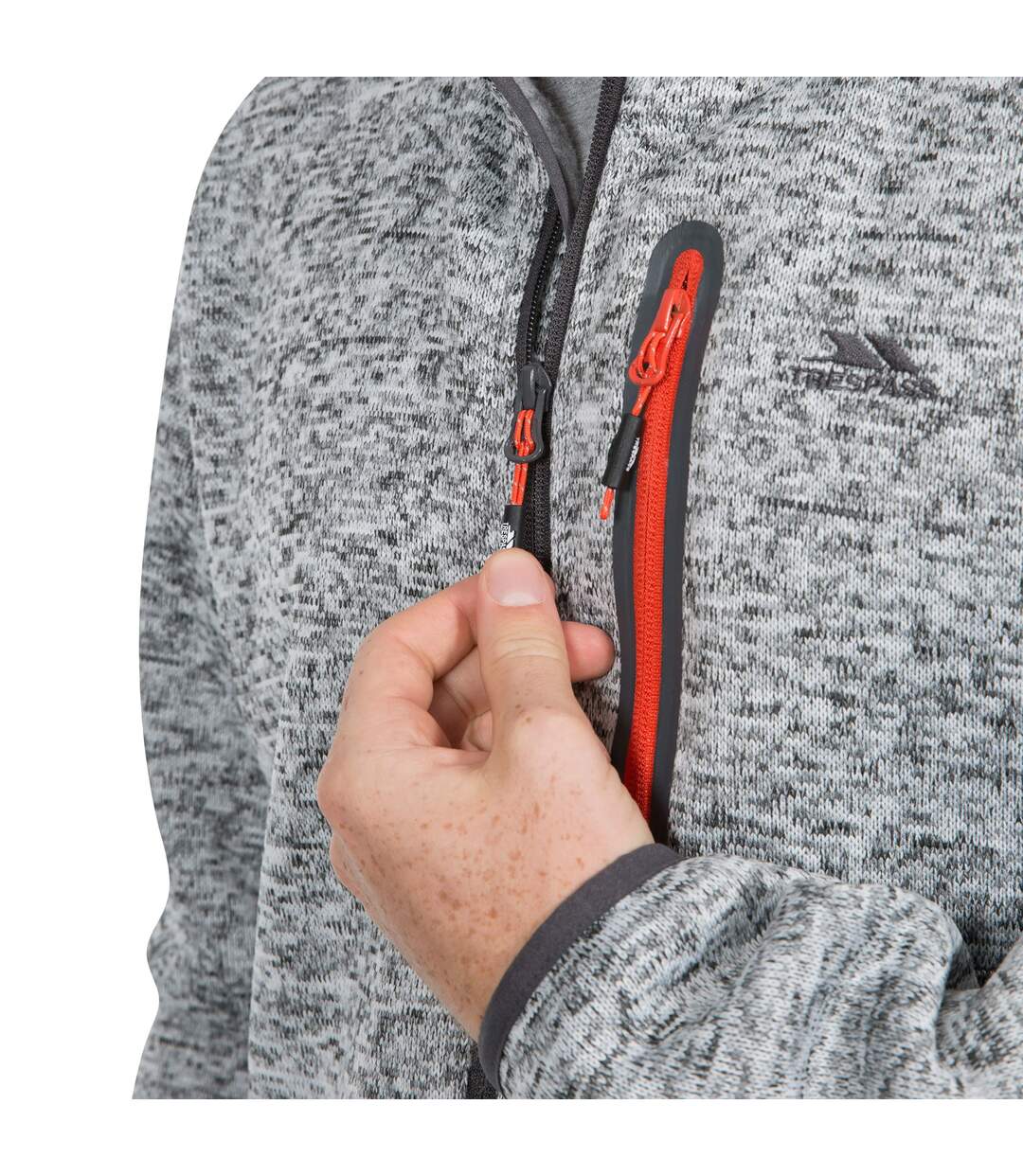 Trespass Mens Bingham Fleece Jacket (Grey Marl) - UTTP4287-3
