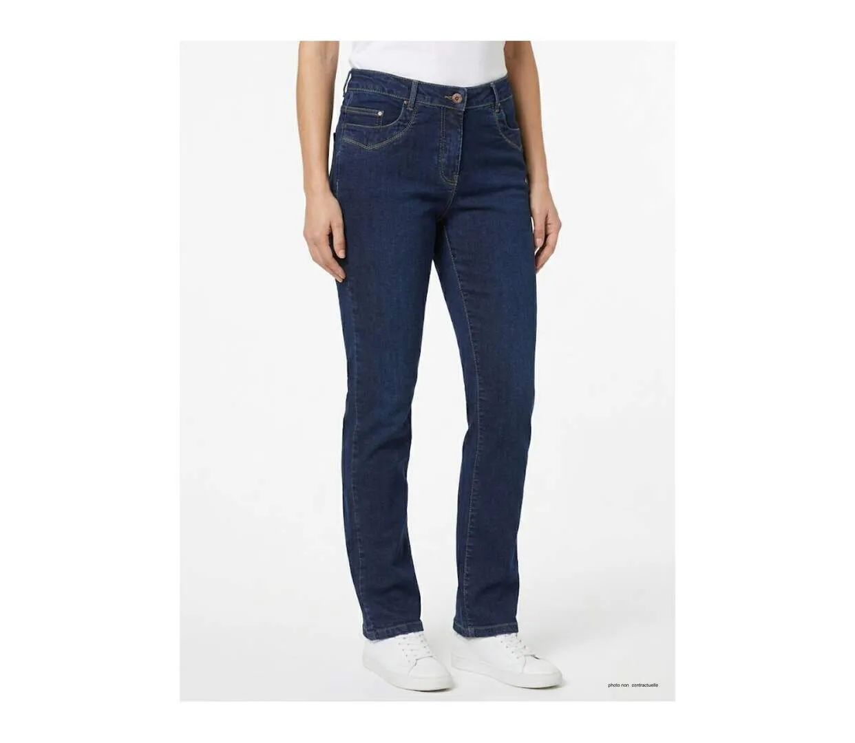 Jean Femme Tissu Stretch Audrey1 Coupe Droite Ajustée (Mayflower)-4