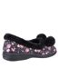 Fleet & Foster Womens/Ladies Goldfinch Floral Slippers (Black) - UTFS9625