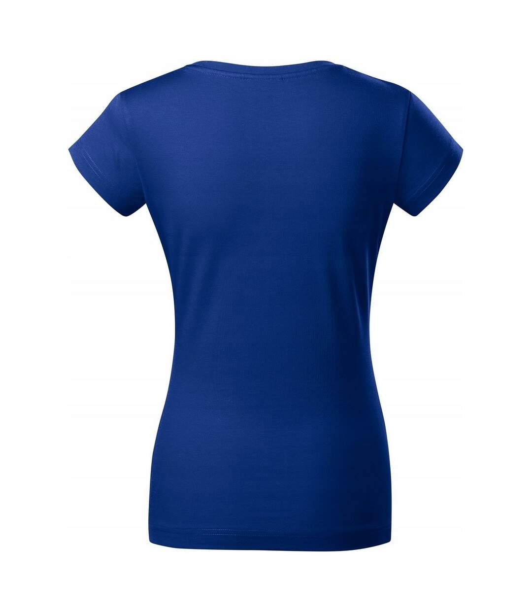 Womens/ladies V Neck Fitted T-shirt Royal Blue Malfini-2