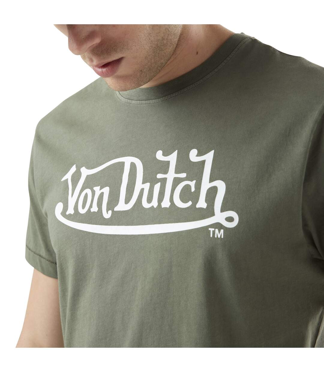 T-shirt homme col rond stretch avec logo Life Vondutch