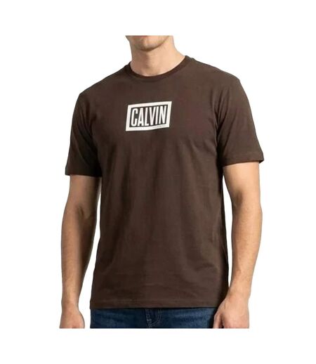 T-Shirt marron homme calvin klein jeans boxed