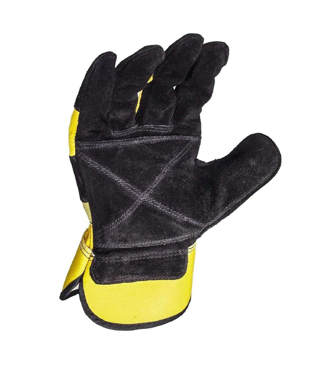 DeWalt Rigger Pig Skin Leather Gloves (Black/Yellow) - UTFS5956-2