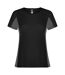 T-shirt shanghai femme noir uni Roly