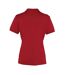 Polo coolchecker femme bordeaux Premier