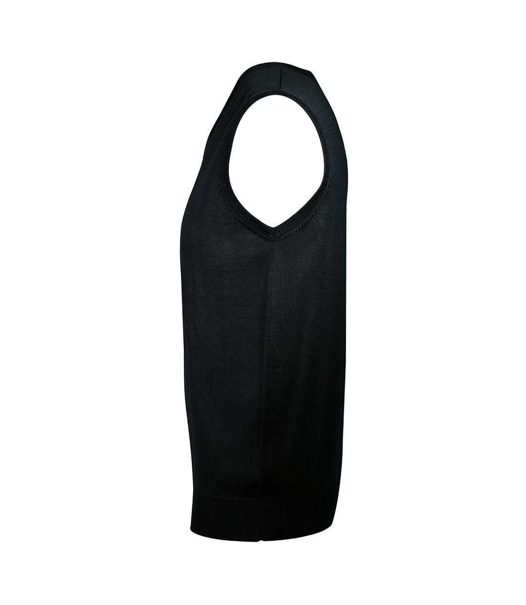 Pull Sans Manches Gentlemen Homme Noir SOLS-3
