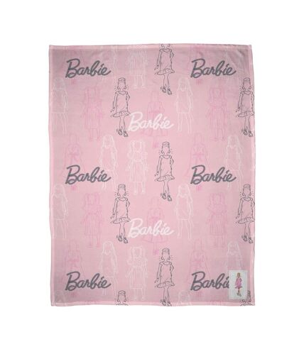 Barbie Figures Fleece Blanket (Pink) (One Size)