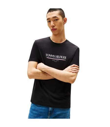 T-shirt Motif/style Lettrage Homme Noir Tommy Hilfiger