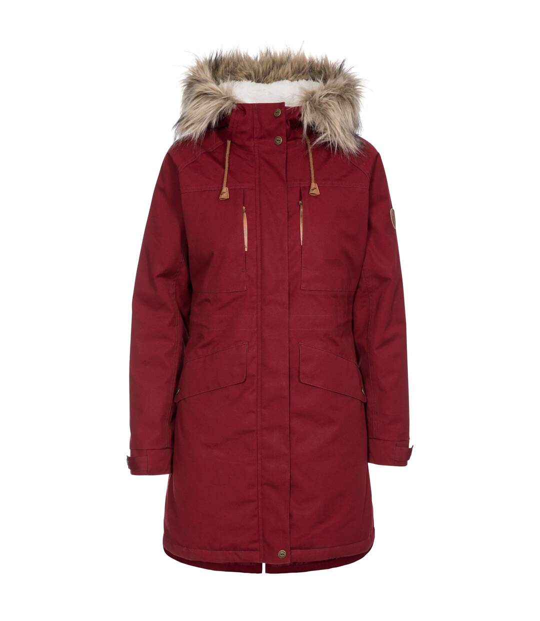 Womens/ladies Faithful Waterproof Jacket Merlot Trespass-2