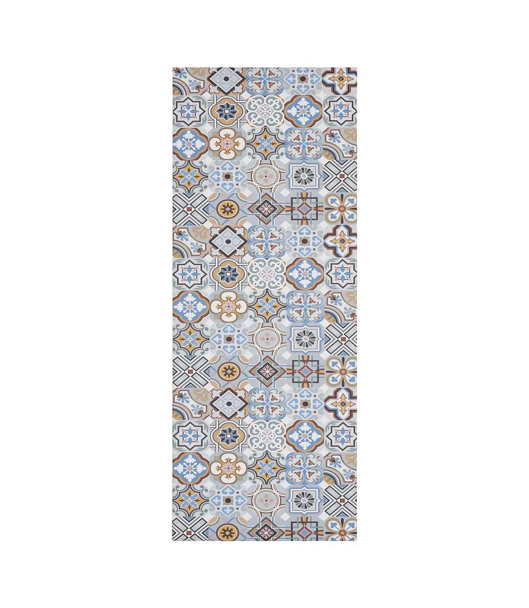 Tapis de cuisine en PVC motif géométrique PKIT-1