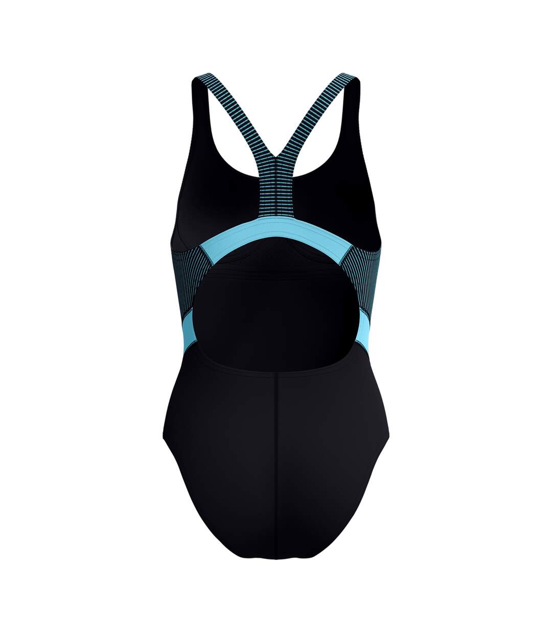 Maillot De Bain 1 Pièce Motif/style À Rayures Quantum Splice Femme Noir Speedo-3