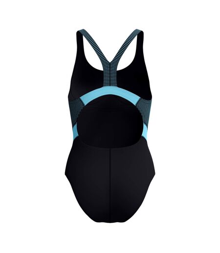 Maillot De Bain 1 Pièce Motif/style À Rayures Quantum Splice Femme Noir Speedo